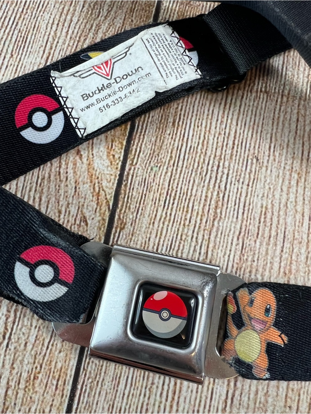 Pokémon Buckle Down Adjustable Seatbelt Belt All Over Print One Size 2013 - Picture 2 of 7